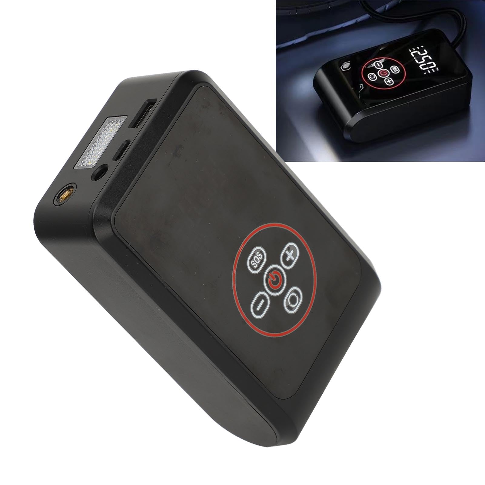 Keenso Gonfleur de Pneu de Voiture Compresseur d'air Portable, 80W sans Fil