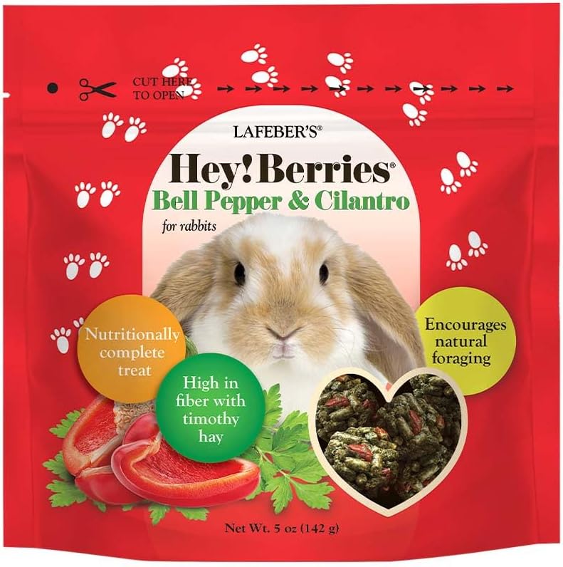 Petisco para Coelhos LAFEBER'S Hey!Berries com Pimentão e Coentro 142 g