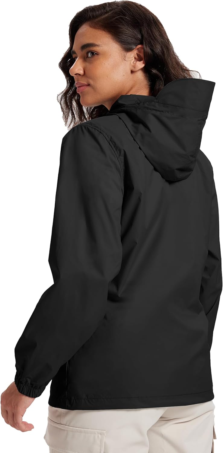 SWISSWELL Rain Jacket Women Lightweight Packable Waterproof Raincoat with Hood Windproof Windbreaker for Hiking Running - Image 2