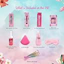 Whimsy Beauty Glow Magic Beauty Kit | Safe Beauty Set for Girls & Teens | Eyeliner, Lip Tint, Lip Jelly, Lip Gloss, Face Wash & Body Mist | Pack of 12 gallery image