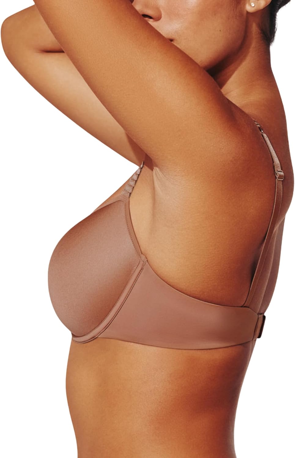 ThirdLove Classic T Shirt Bra, Tshirt Bras for Women, Everyday T-Shirt Comfort Bra, Smoothing for No-Show Lines, Underwire Support, Bras for Women Mocha - 32D - Image 2