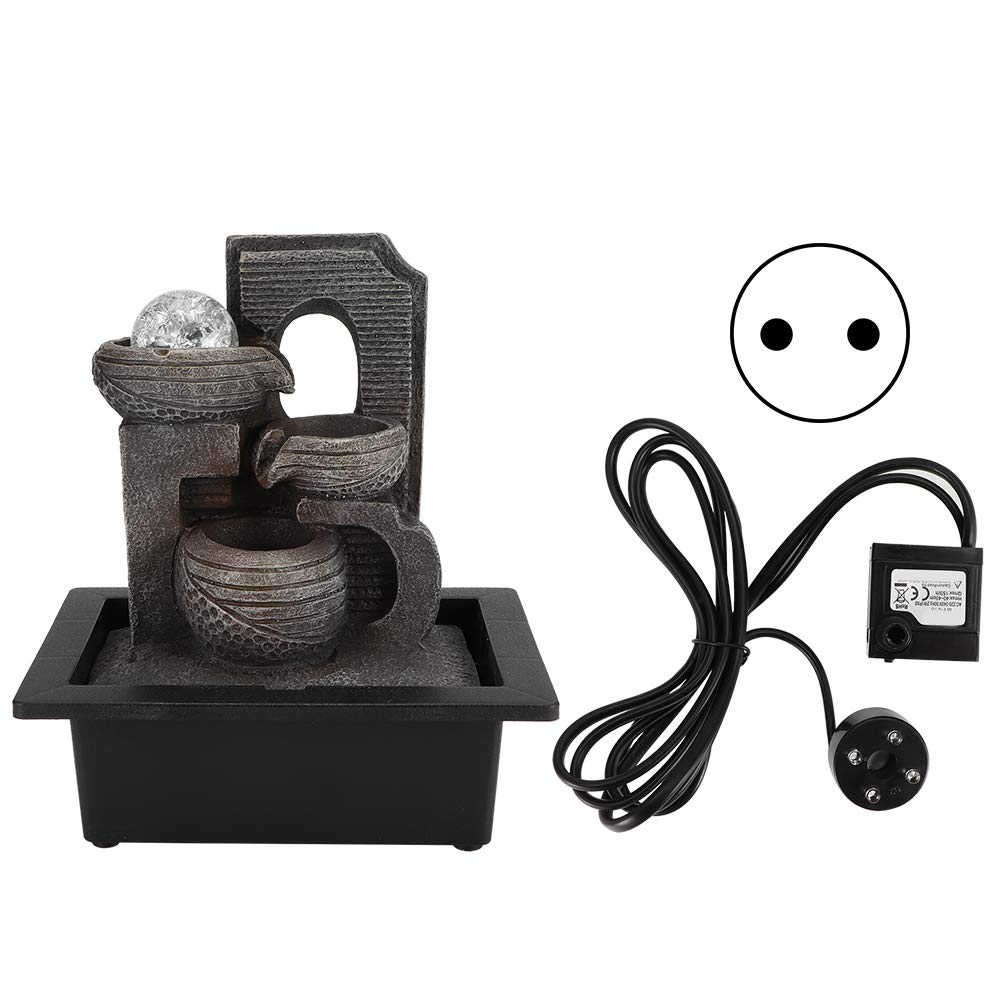 Desk Fountain, Quiet Tabletop Fountain for Office for Home(Model 1936