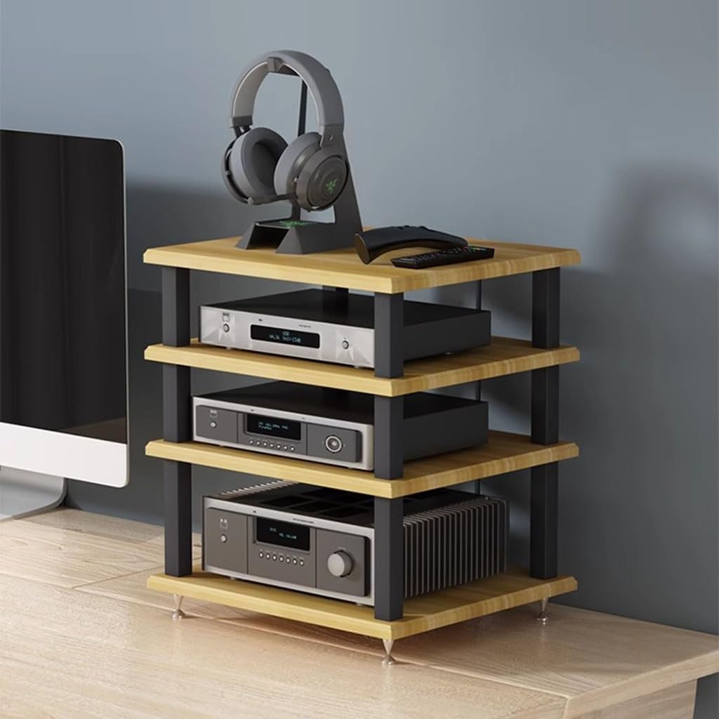 2/3/4-poziomowa szafka audio HiFi – wielowarstwowa stojąca półka na płyty AV, stojak multimedialny dla audiofilów, kina domowego i entuzjastów muzyki