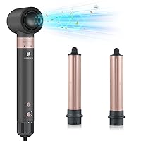 webeauty 3 in 1 Airstyler,110,000 GIRI/MIN, 20M/S Asciugacapelli Ad Alta Velocità,200