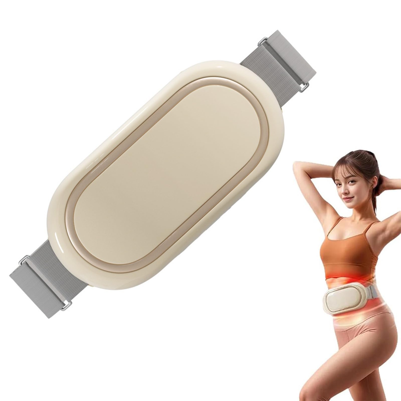 Cinturón adelgazante de masaje, máquina eléctrica inalámbrica para quemar grasa, cinturón adelgazante eléctrico recargable, mejora la circulación sanguínea, masajeador abdominal para el