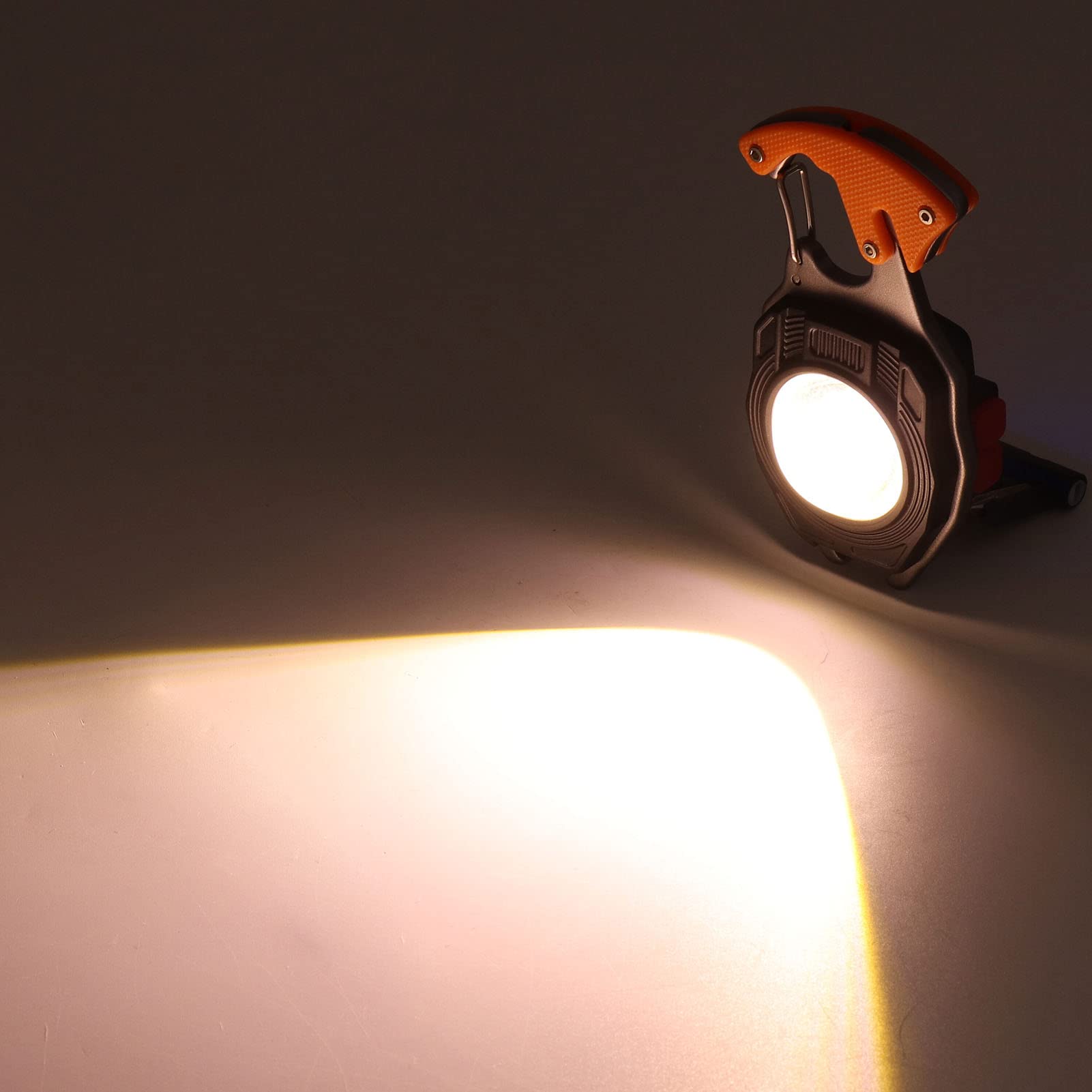 JTLB Llavero LED Linterna Multifuncional Tipo C Mini Luz de Trabajo de Emergencia Luz de Bolsillo con Encendedor Abrebotellas