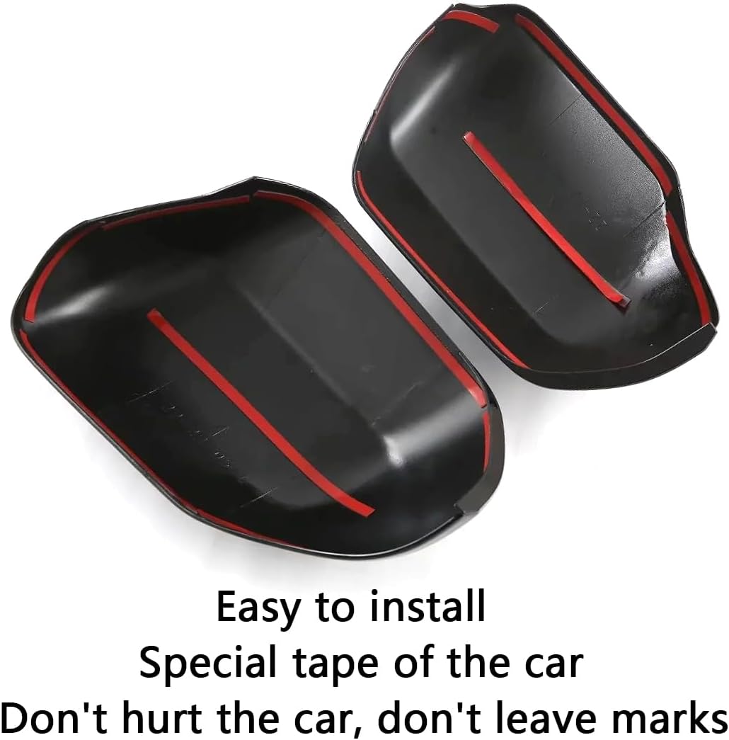 Car Accessories Fit For Toyota Tundra/Sequoia 2026 2025 2024 2023 2022 Exterior Car Door Side Rearview Mirror Cover Trim With Turn Signal (Chrome) 2PCS ABS