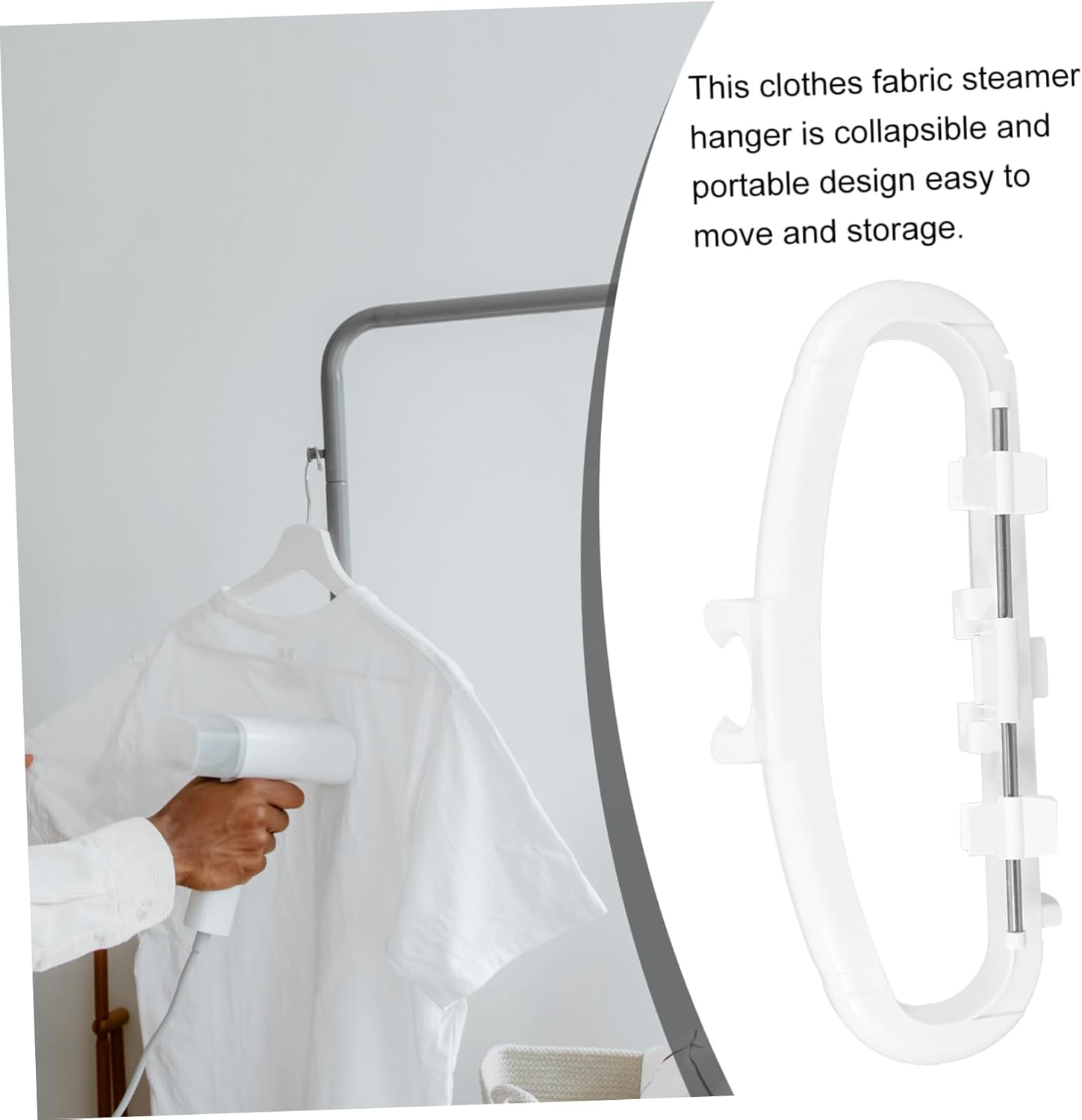1pc Garment Steamer Hanger for Pants Jeans and Skirts Design for Efficient Ironing and Organization for Home Use and Clothing Stores