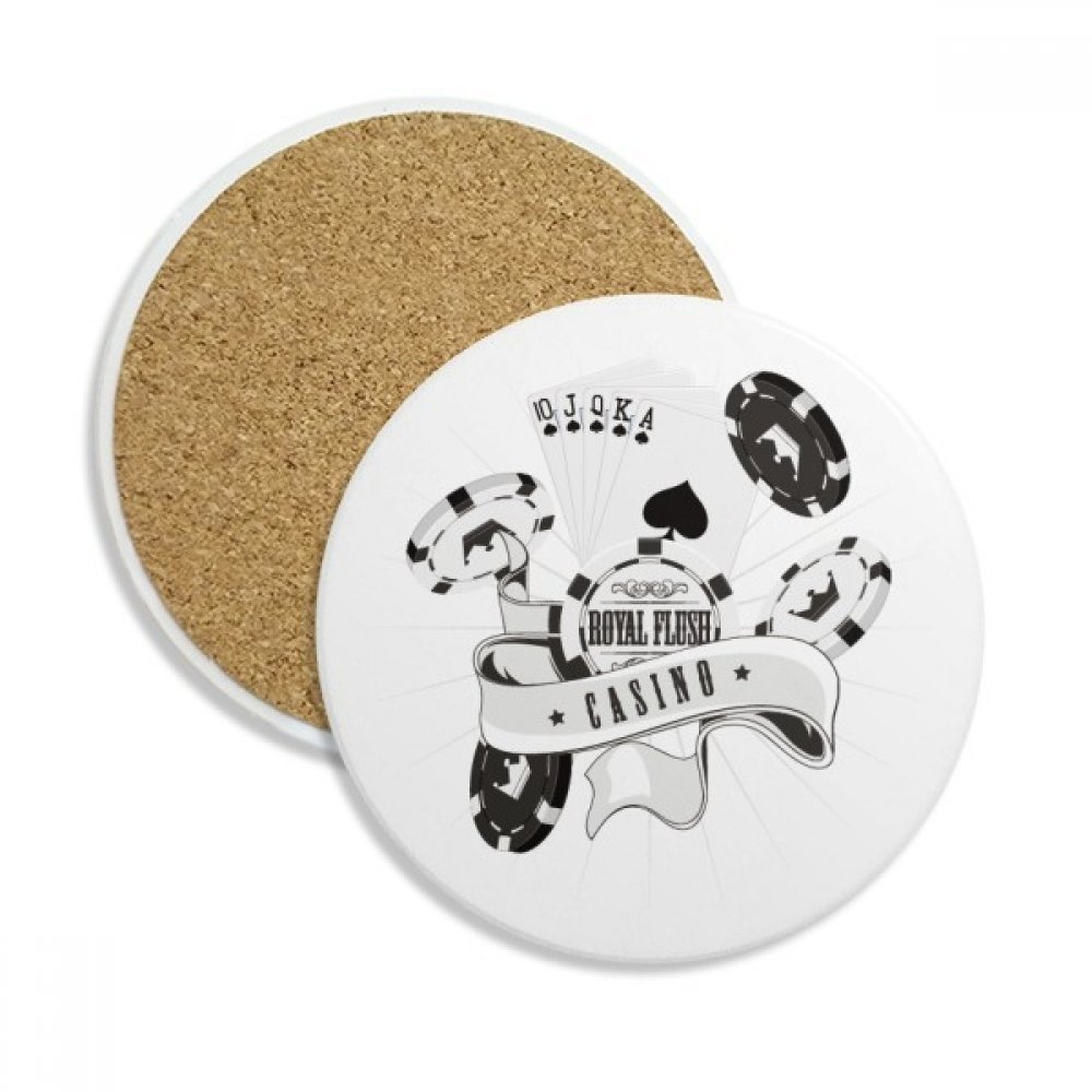 Coaster en céramique motif cartes pour vos apéritifs entre amis