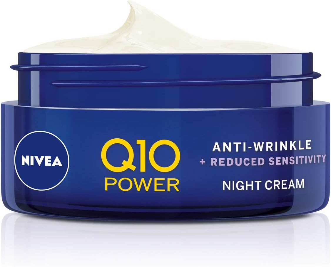 NIVEA Q10 Anti-Wrinkle Sensitive Revitalising Night Cream (50ml) - Image 4