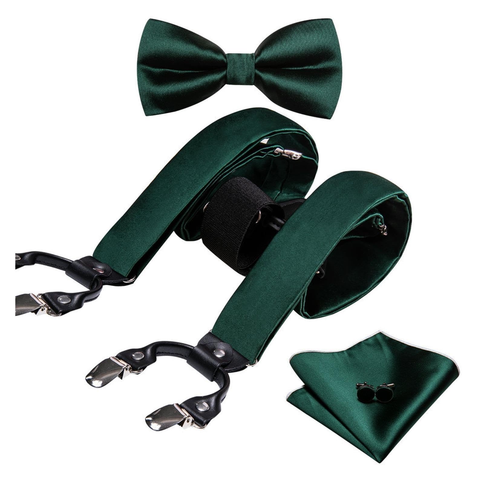 Set papillon con bretelle da uomo