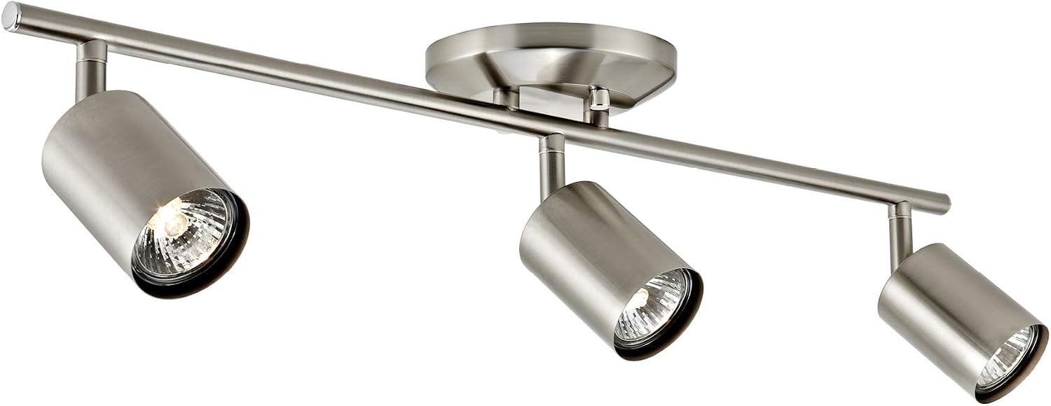 Addington Park 80623 Muholi Track Light, 3, Brushed Nickel