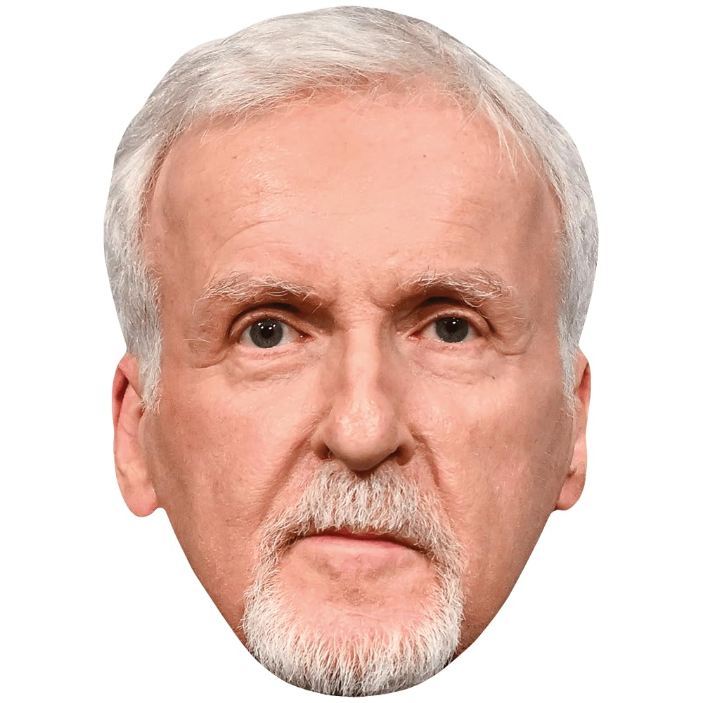 James Cameron (Goatee) Celebrity Mask, Flat Card Face, Fancy Dress Mask