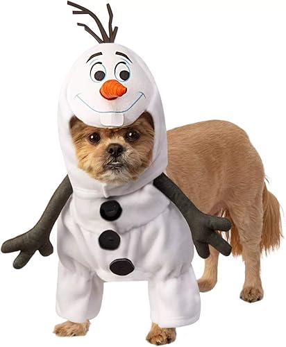 Miniatura 1 de Rubie's Disfraz unisex de Disney Frozen 2 Olaf Pet Costume Party Goods, como se muestra, L cuello 18, circunferencia 23 espalda 22 EE.UU