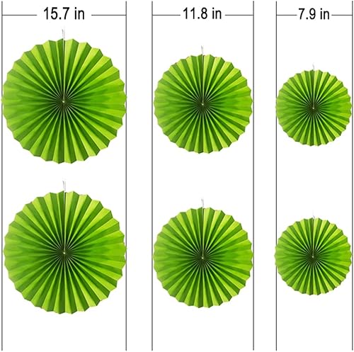 Miniatura 56 de MOWO Abanicos de papel rosa y naranja intenso, decoración de pared para colgar en el techo, decoración para otoño, otoño, Acción de Gracias, baby