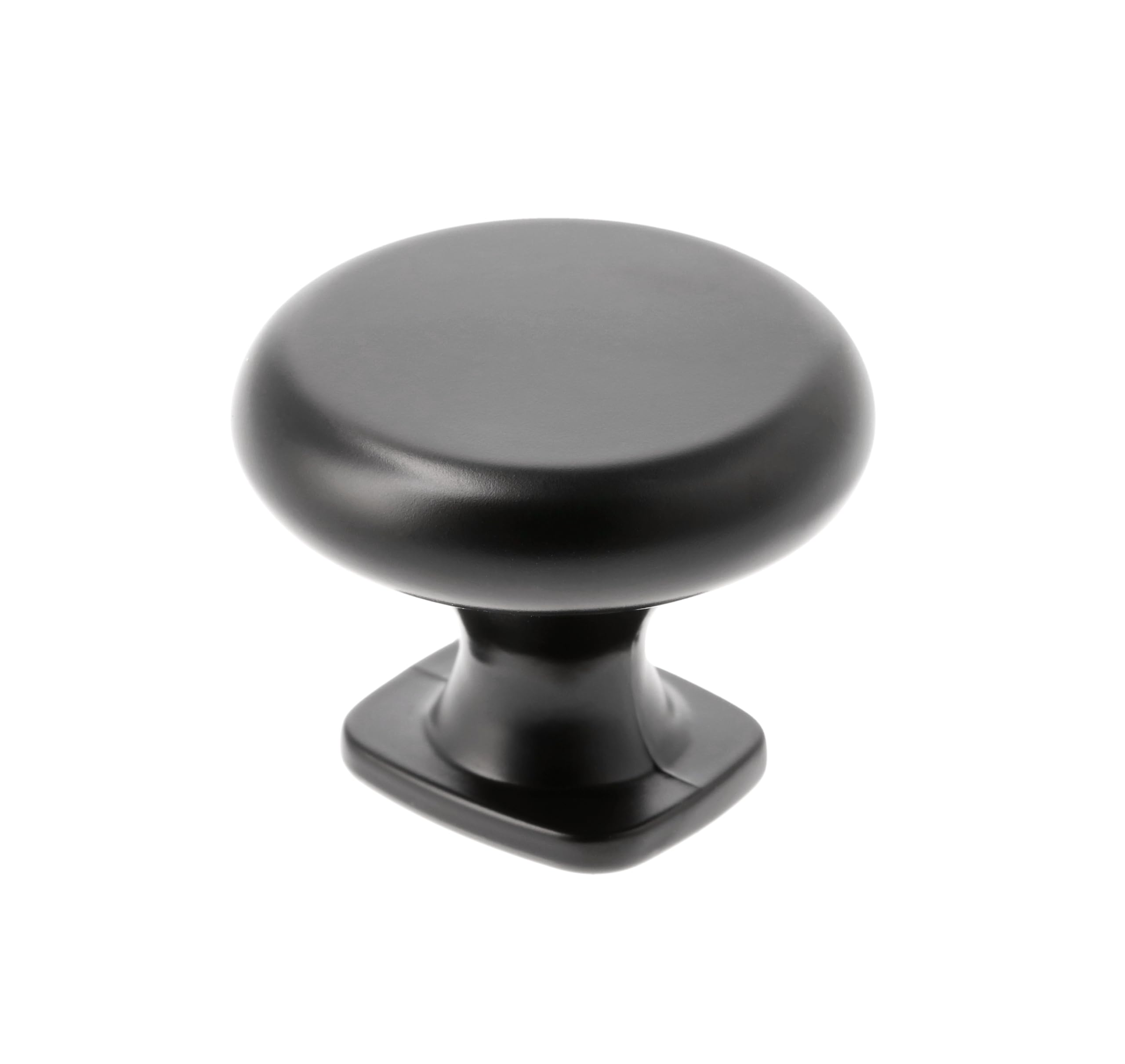 Gtv Matte Black - Lorena Knob Diameter 3.3 Cm I Furniture Knobs With Screws I Cabinet Knobs Kitchen Knobs Door Knob Drawer Knob Handle Furniture Handles I