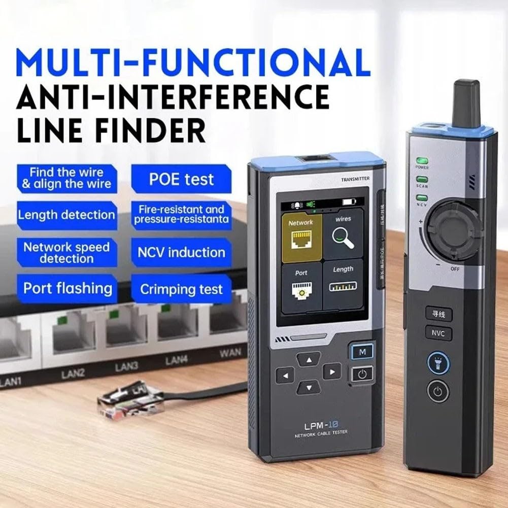 LAN Tester mit 2.4 Zoll TFT Farbdisplay für Kabel