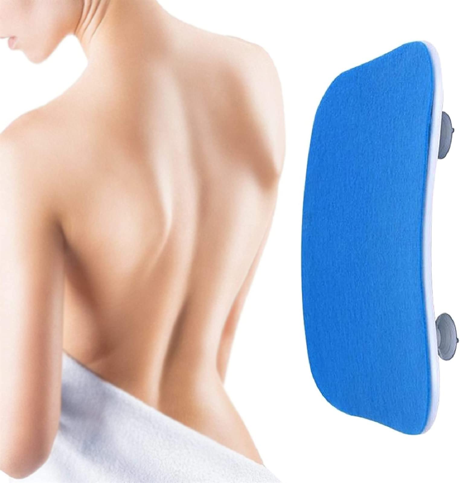 Estropajo Exfoliante De Espalda Montado En La Pared para Ducha, Estantes De Ducha Estropajo De Espalda para Ducha Manos Libres Lufa De Espalda Natural para Ducha Esponja