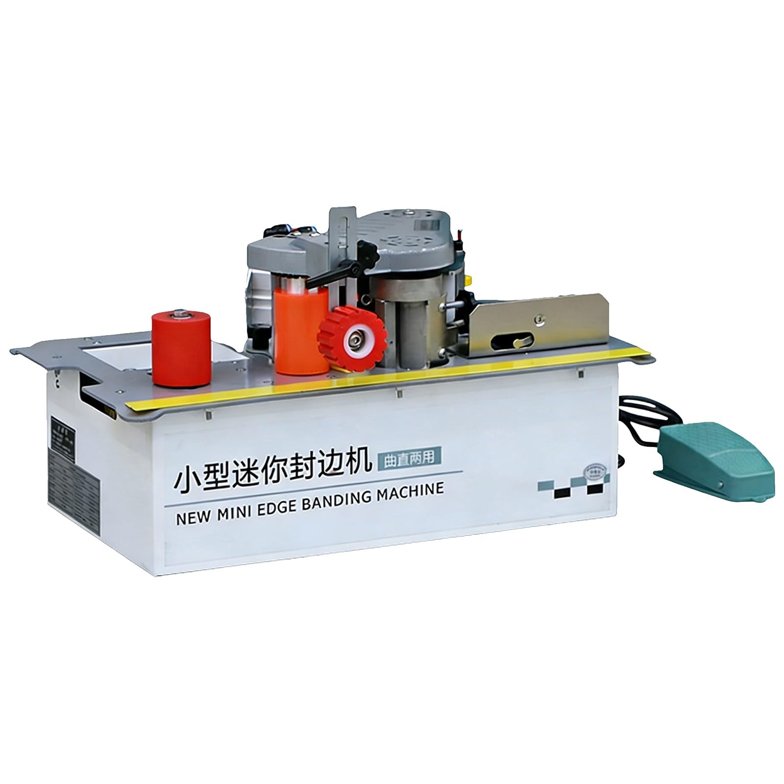 Edge Bander, máquina de velocidad ajustable con función de rotura automática de cinta y pegado de doble cara para bordes sin burbujas en varios materiales de tabla