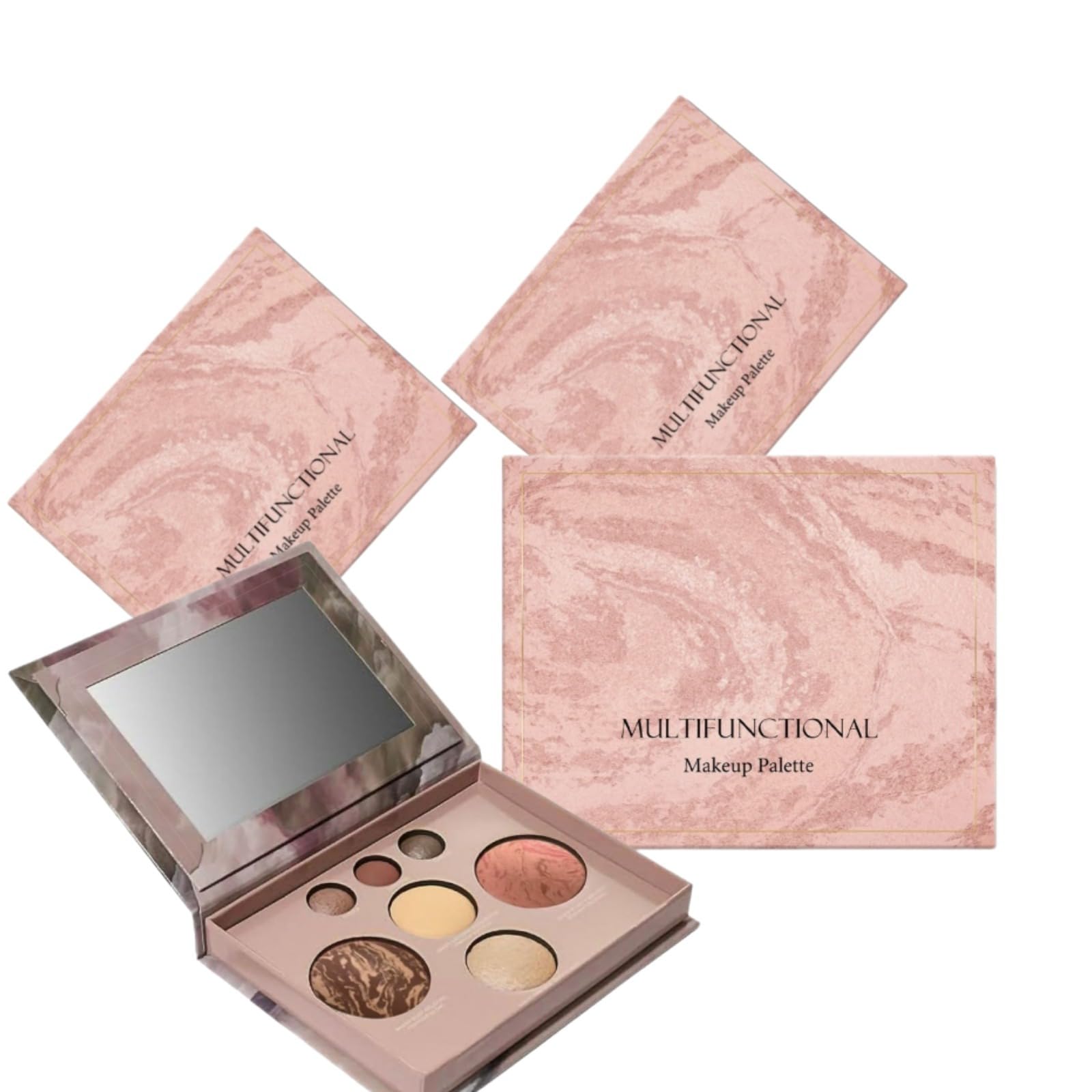 Multifunktionale Make-up-Palette: Lidschatten, Konturieren, Rouge, Highlighter – eine vielseitige und tragbare Make-up-Palette für jeden Tag.
