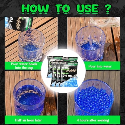 Image of The Little Ones Gel Blaster Refill for Adults Age 15+ Years Above [80000 Rounds]