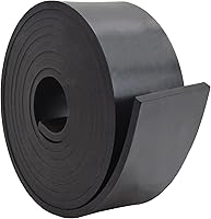 Vista 19 de DEVNOL Tira de goma de 1/2 (.500 pulgadas) de grosor x 1 pulgada de ancho x 10 pies de largo, grado 65A para junta, protección de superficie, sellado