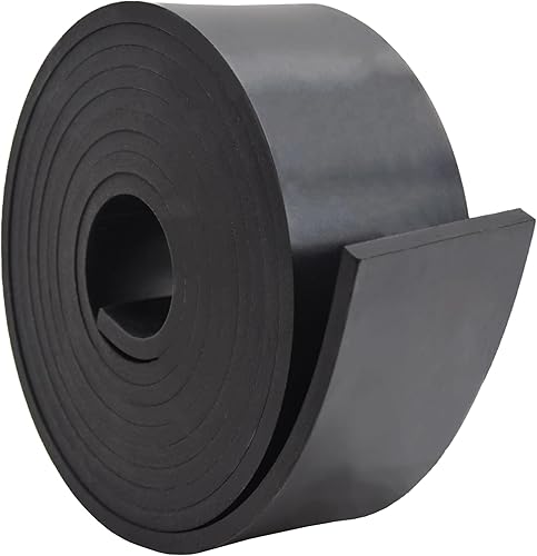 Miniatura 19 de DEVNOL Tira de goma de 1/2 (.500 pulgadas) de grosor x 1 pulgada de ancho x 10 pies de largo, grado 65A para junta, protección de superficie, sellado