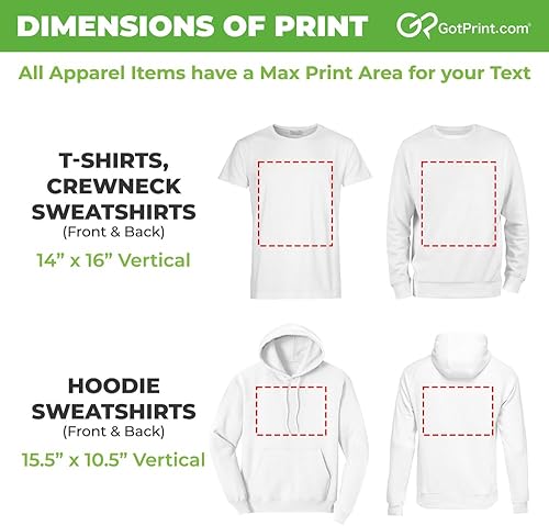 Miniatura 4 de GotPrint Sudaderas con capucha personalizadas para hombres, mujeres, unisex, texto, imagen, logotipo, diseña tu propia sudadera con capucha,