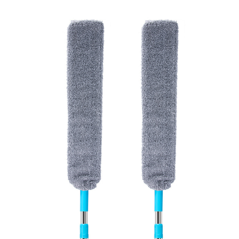 Duster,Feather Duster Floor Cleaning Mop Heads, Pack of 2 Flexible Arbitrary Bending Cleaning Duster Microfiber Replacement Pads Washable Reusable Gap Brush Cloth