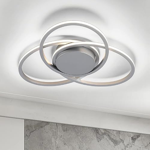 Lámpara de techo moderna, lámpara LED regulable de 20.5 pulgadas, lámpara de techo de montaje empotrado de 47 W, lámpara de techo cerca de la luz de