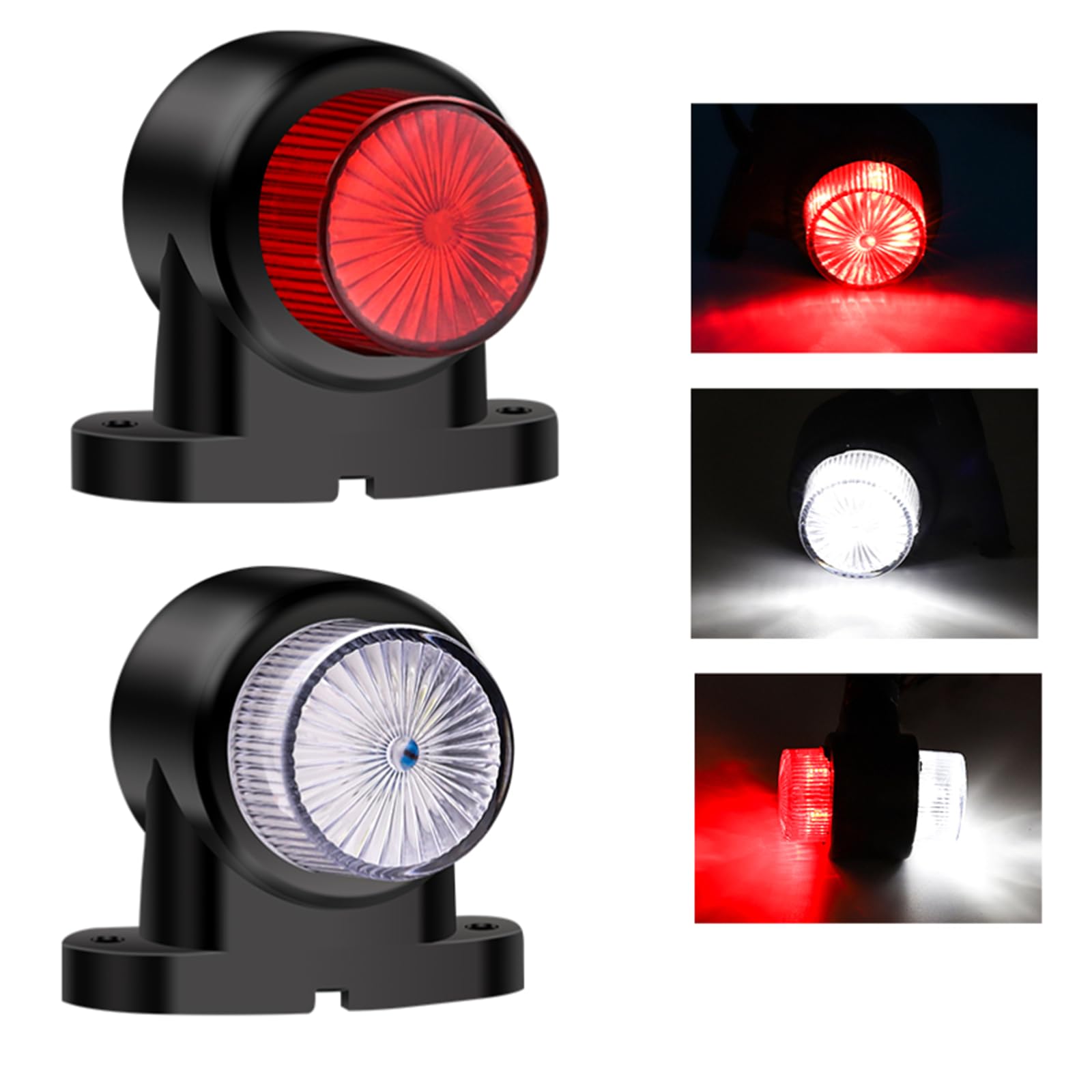 Luci LED Laterali Per Camion E Rimorchi - 2 Pezzi Rosse, 12V/24V, Impermeabili - Foto 6