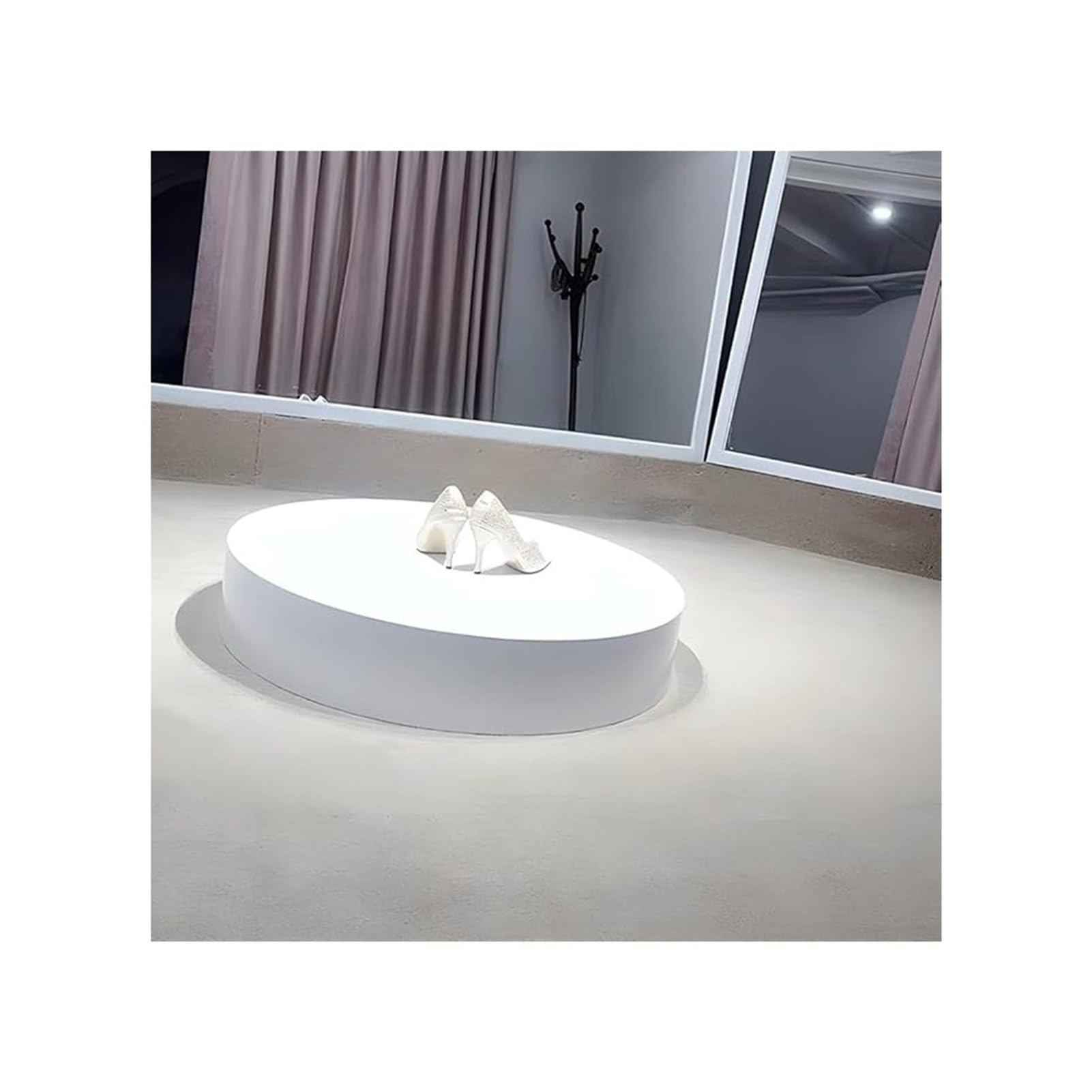 Socle cylindrique rond rehausseur pour chaussures et sacs de luxe