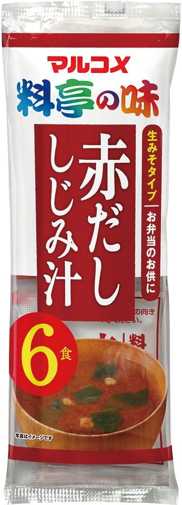 Amazon マルコメ 生みそ汁 料亭の味 赤だし しじみ 即席味噌汁 6食 12袋 マルコメ 味噌汁 通販