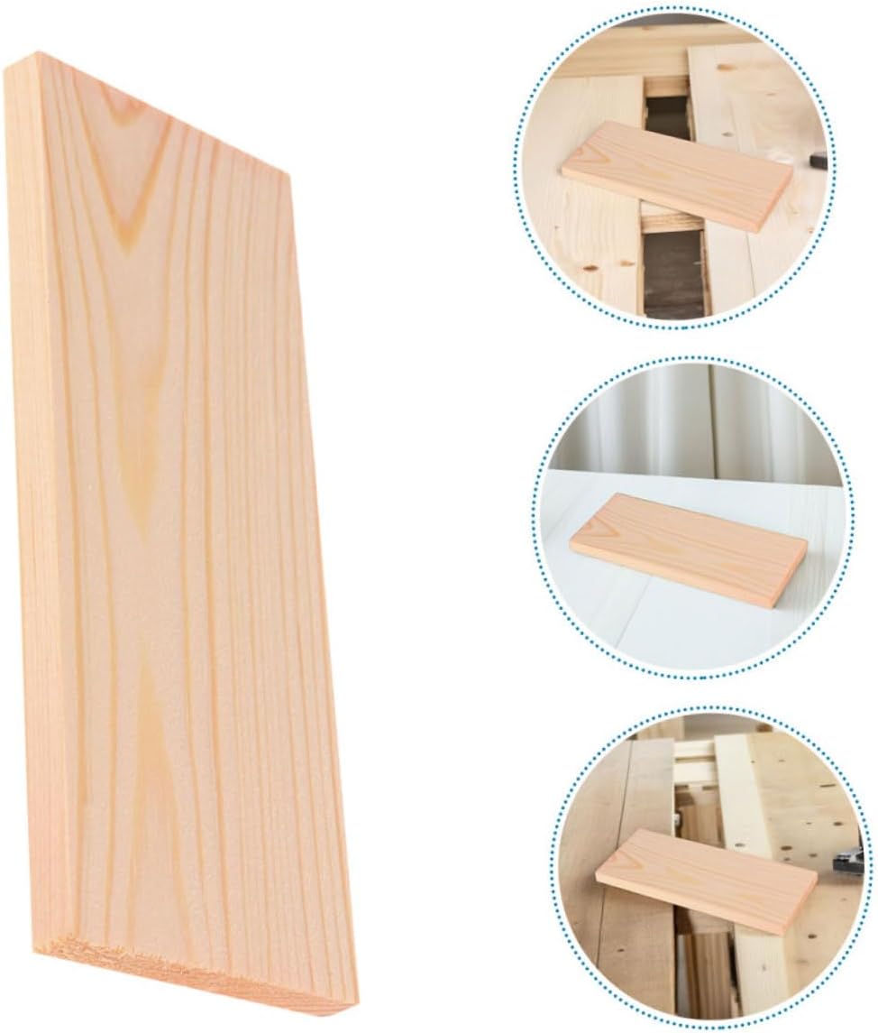 10pcs Rectangular Unfinished Pine Wood Boards for Crafts DIY Projects Natural Color Wooden Craft Panels