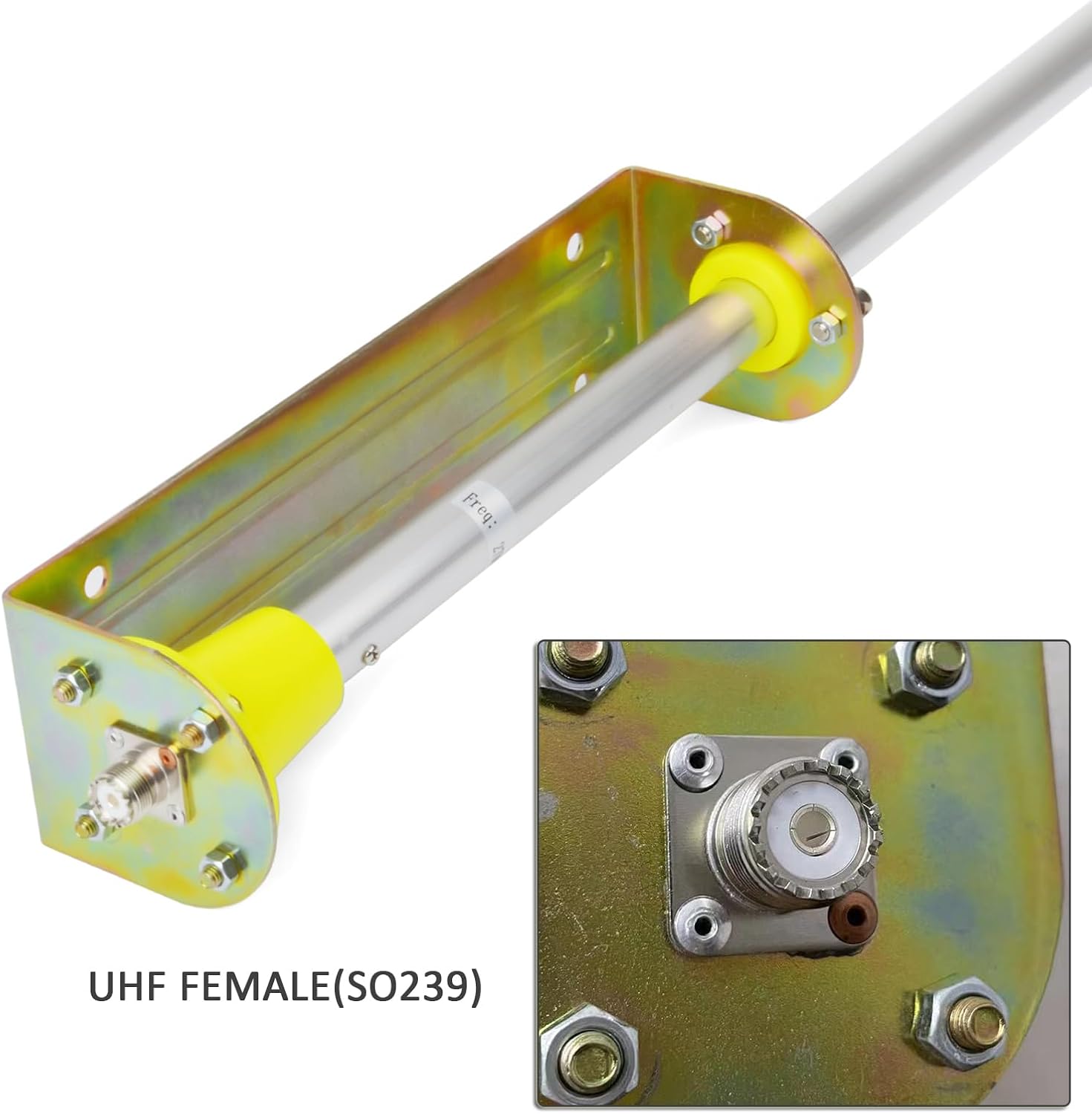 HYS 27MHz CB Base Station Antenna - 3.5dBi High Gain Aluminum Alloy Omni-Directional Antenna for 26-28MHz, for Cobra, Midland, Uniden CB Radios | Handheld, Mobile, Truck & Vehicle Communication