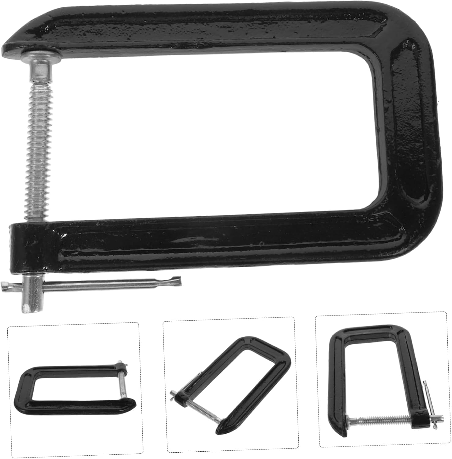 Homoyoyo Desk Clamp Heavy Duty Type Clamp for Woodworking Projects Construction Throat Depth Versatile Mounting for Workbenches