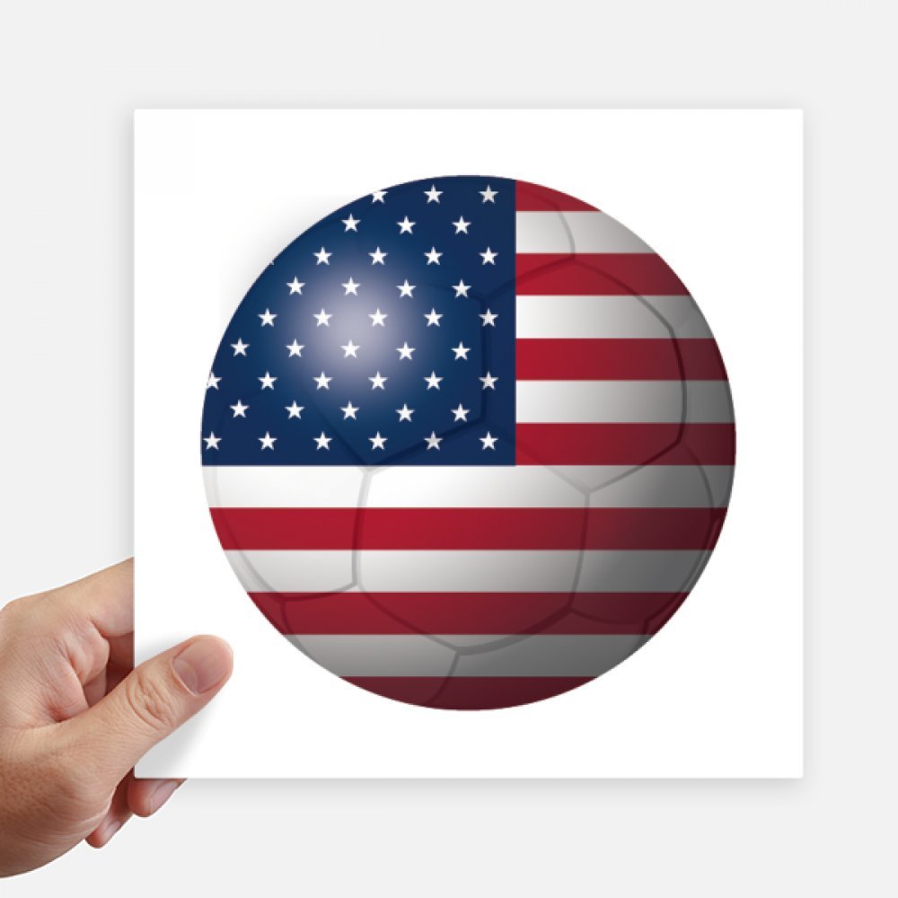 Drapeau USA autocollant football 20 cm pour masquer les rayures de valise et moto