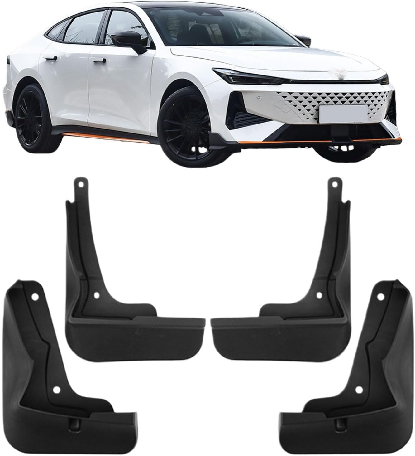 Mud Flaps for Changan Gravity UNI-V Sport 2024,Splash Guards Front and Rear 4-PC Set Fender Protector Exterior Accessories Easy Clean Installation