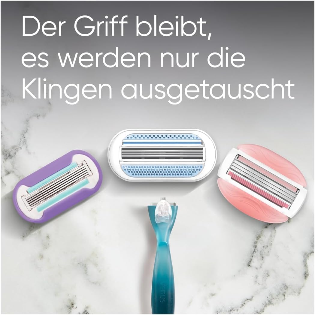 Gillette Venus Comfortglide Spa Breeze Rasierklingen für Rasierer Damen, 9 Ersatzklingen für Damenrasierer mit 3-fach Klinge