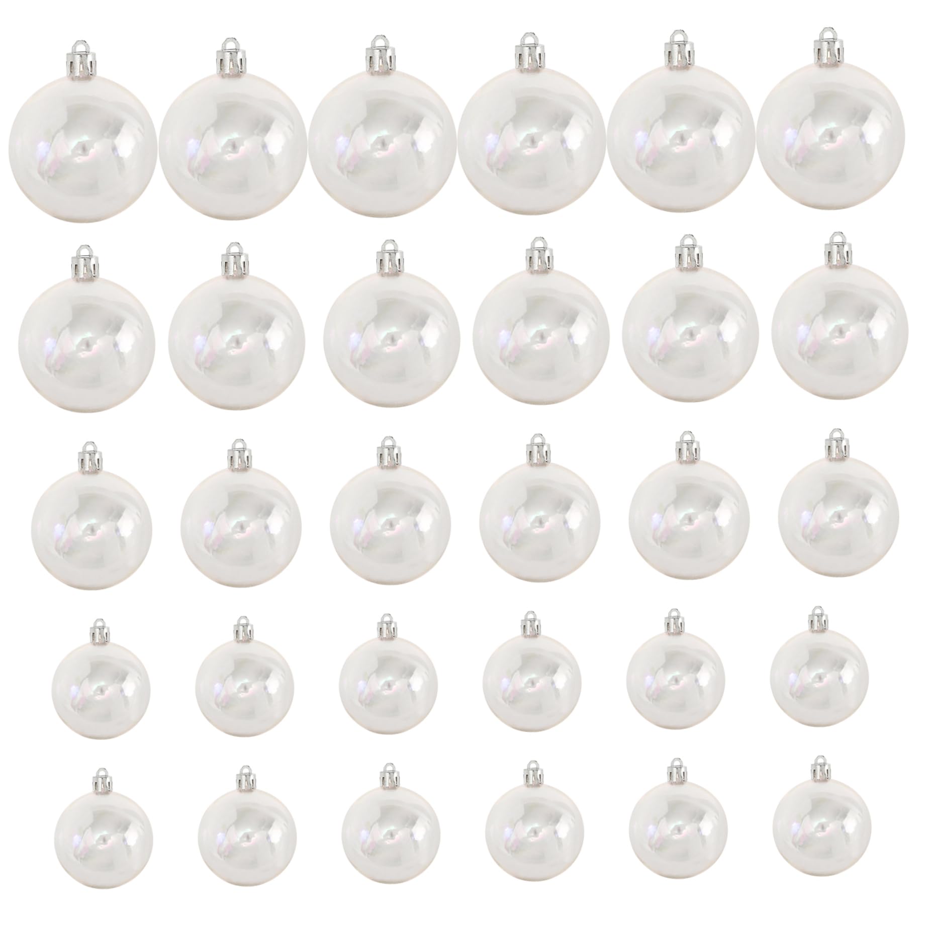 Boules de Noël irisées transparentes à remplir pour personnaliser votre arbre