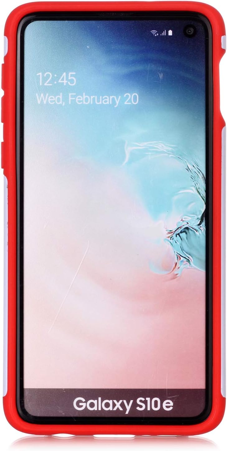 Galaxy S10e Phone Case - Baseball Sports Pattern Shock-Absorption Hard PC and Inner Silicone Hybrid Dual Layer Armor Defender Protective Case Cover for Samsung Galaxy S10e 5.8 inch 2019
