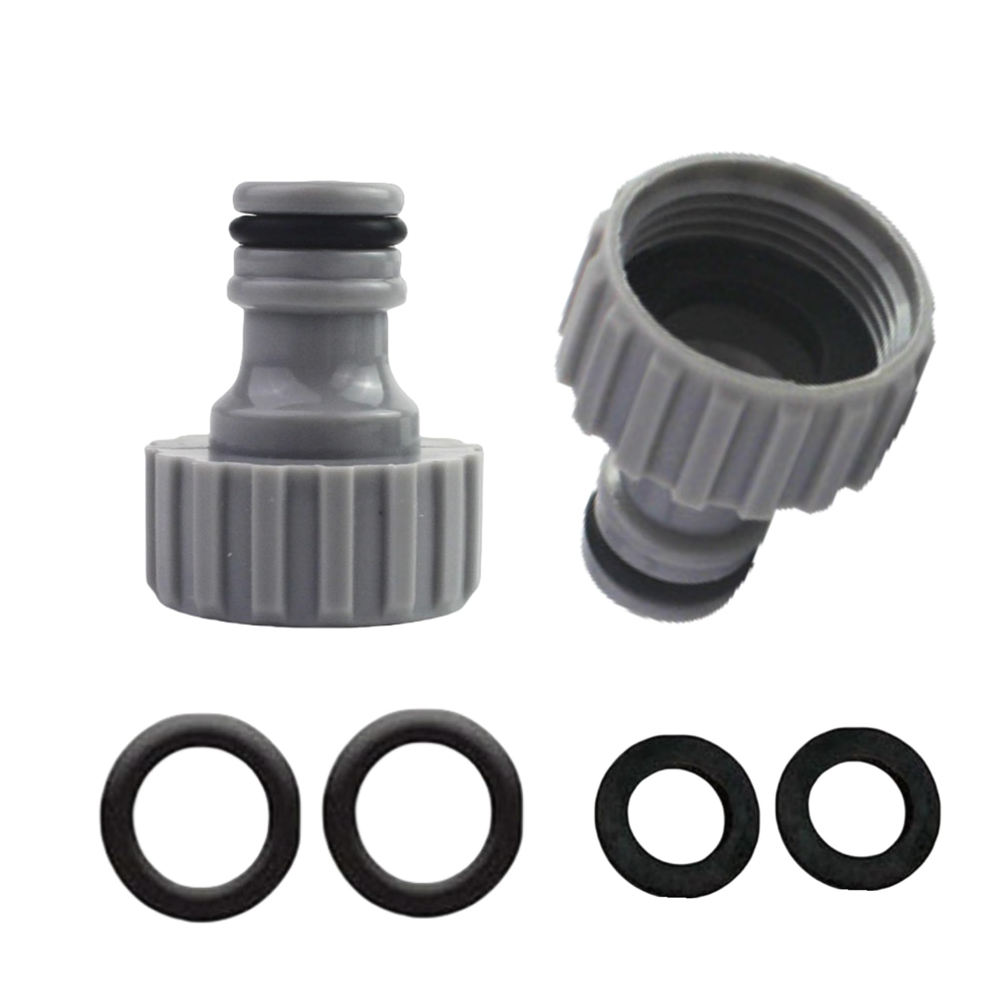 2 Pieces 3/4 Inch Hose Connection Adapter ,Inner Thread Tap Connection ,for Garden Hose,Irrigation System,Water Tap Adapter