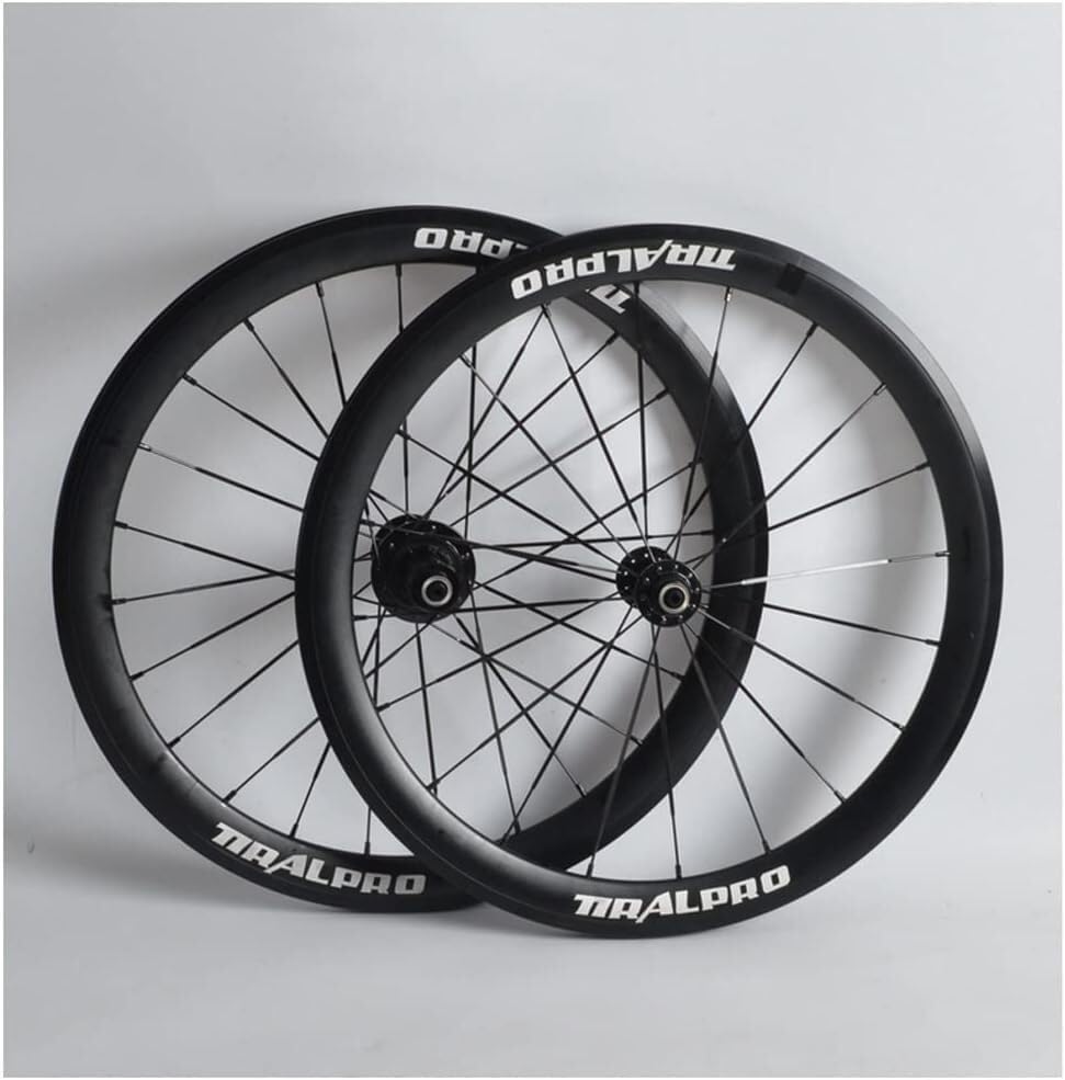 Jantes de vélo pliantes 20 pouces 406 Noir haute résistance 8-11v