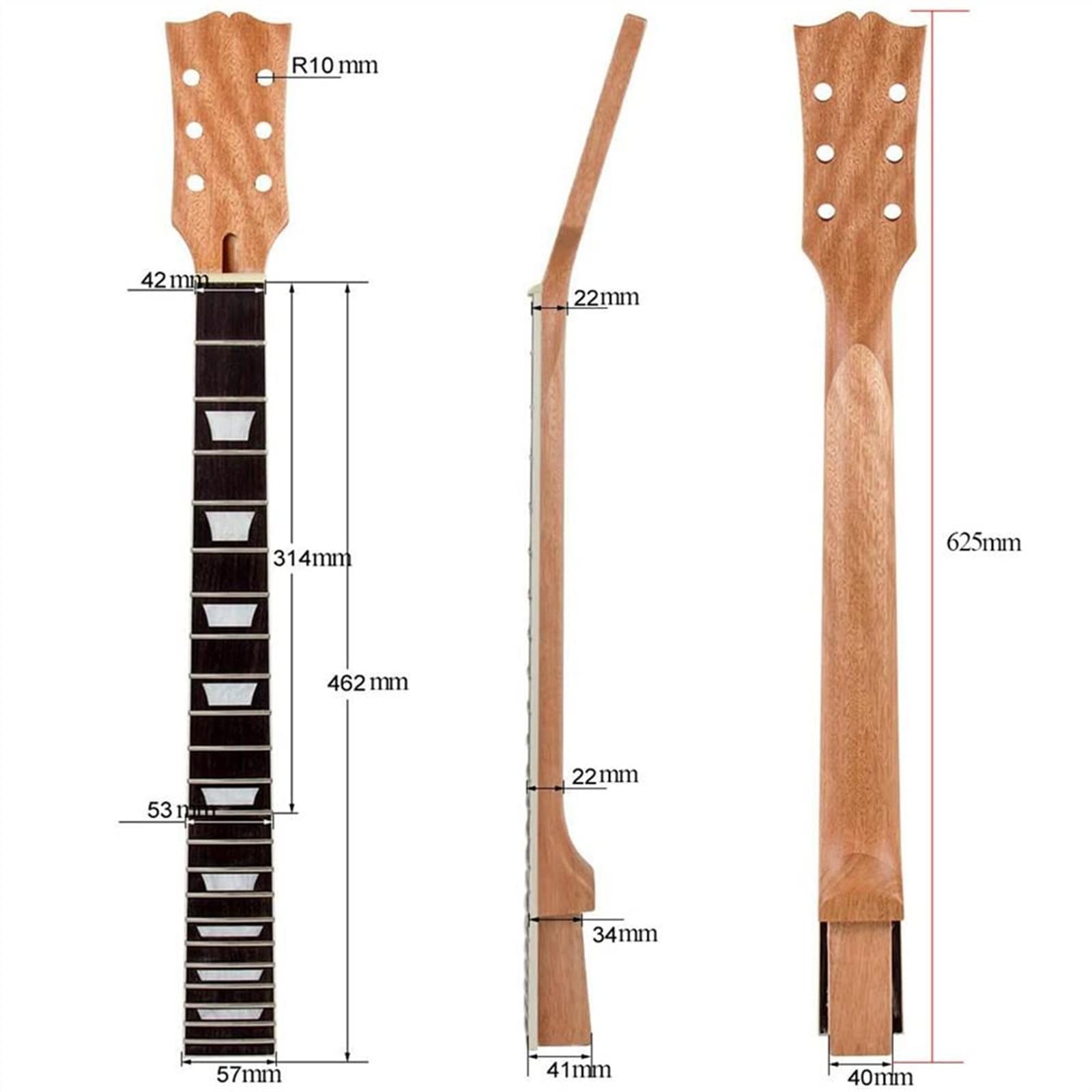 Uchwyt do gitary elektrycznej 22 progi wymienny uchwyt gitary kompatybilny z Gibson do gitary elektrycznej LP