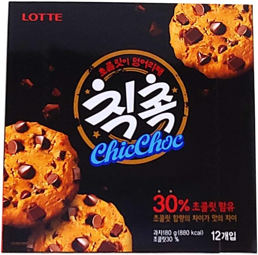 Korean Snack Chips, Cookies, Candy Gift package (ChicChoc) 180g