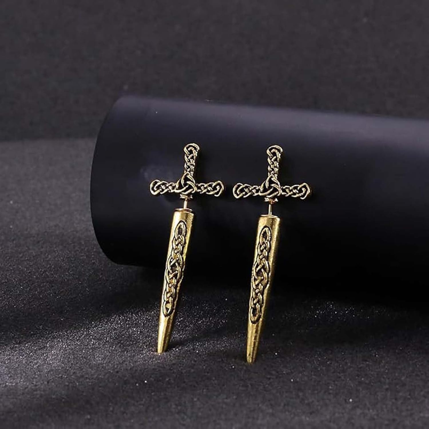 Sword Earrings for Women Gothic Punk Dagger Earrings Gold Silver Black Stud Vintage Statement Pirate Jewelry Gifts Accessories - Image 6