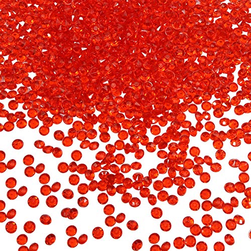 TOAOB 5000 Pièces 3mm Rouge Diamant Scattering Diamants Cristaux Déco Pierres De Mariage Cristal Table Confettis Table Décoration