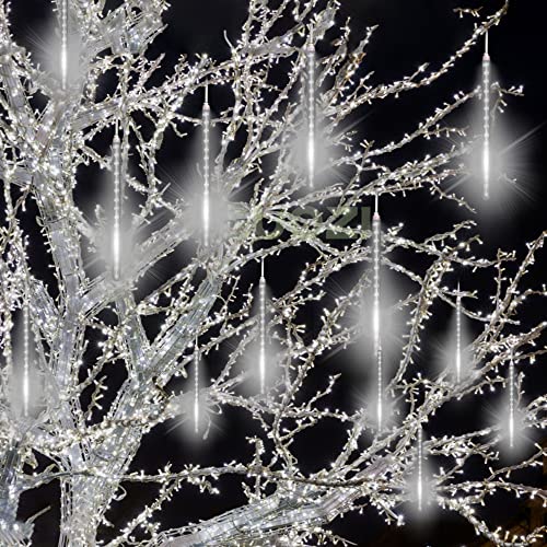 Guirlande lumineuse goutte de pluie étanche 8 tubes 30cm pour Noël jardin