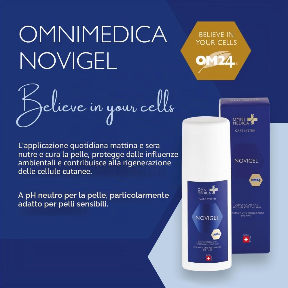 Omnimedica Novigel 2% Intense Repair Serum, Rimuovi Macchie Pigmentarie 2 in 1, Antirughe con Estratto di Tè Verde Brevetto Svizzero OM24-40ml