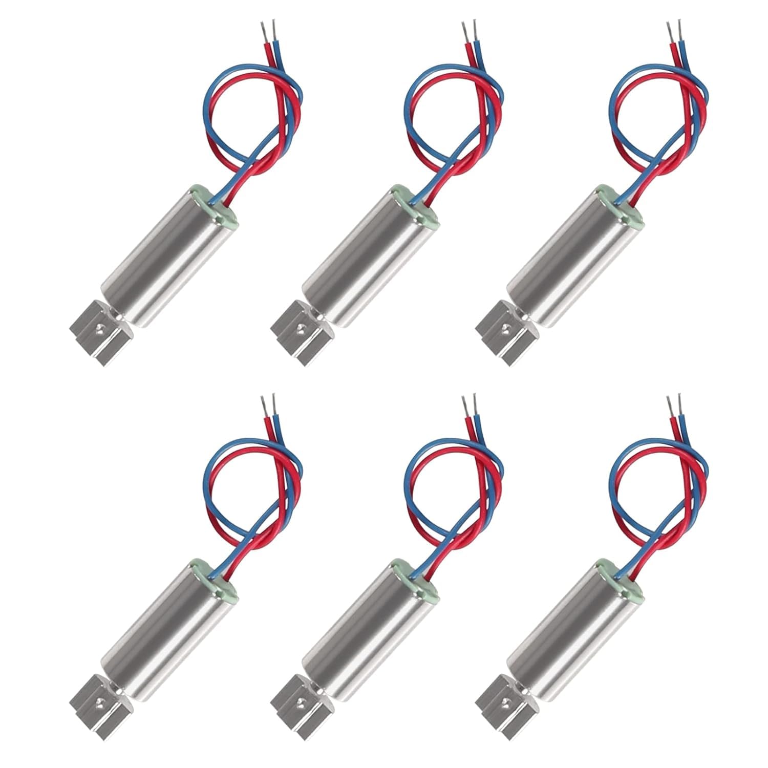 Mini Rotor Vibration Motor Pack of 6 DC 3V 10000RPM High-Speed Silver Tone Motors for Rduino Projects and Electronics DIY-image-38